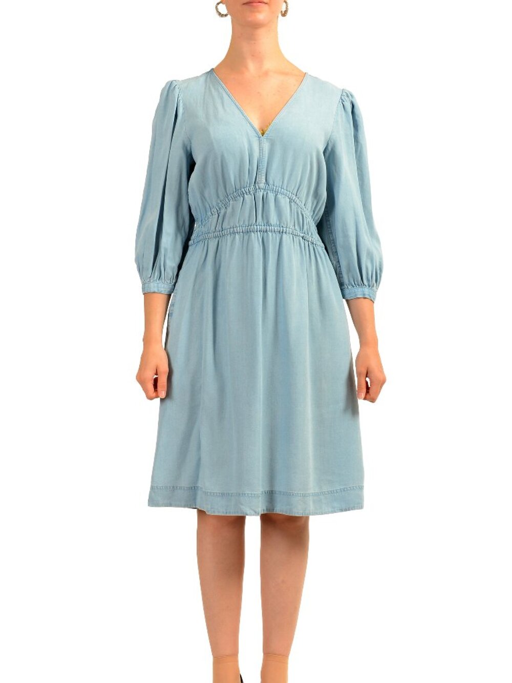 Hugo Boss Women's "C_Dezzan" 3/4 Sleeve A-Line Fit & Flare Dress US 6 IT 42